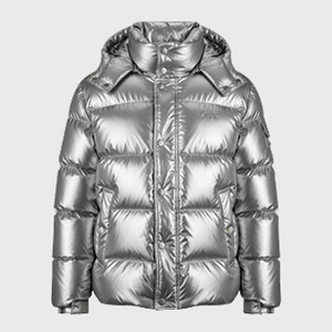 Mens Silver Puffer Jackets