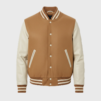 Mens Tan Varsity Jackets