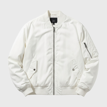 Mens White Bomber Jackets