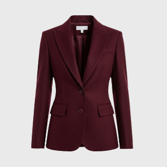 Women Burgundy Blazers