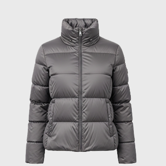 Womens Grey Puffer Jackets