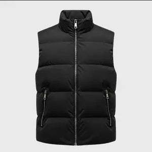 Mens Black Puffer Vest