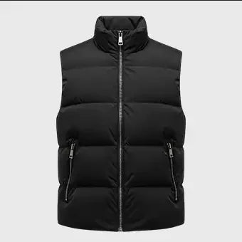 Mens Black Puffer Vest