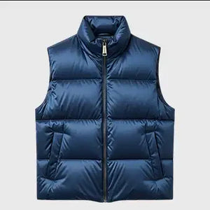 Mens Blue Puffer Vest