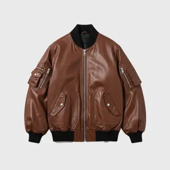 Men's Leather Bomber Jackets