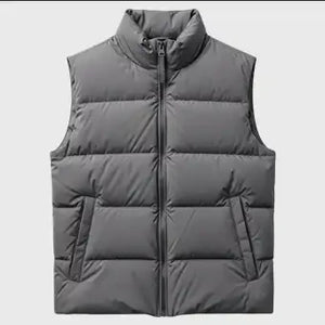 Mens Grey Puffer Vest
