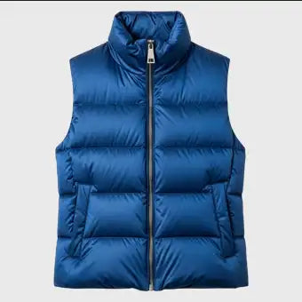 Womens Blue Puffer Vest