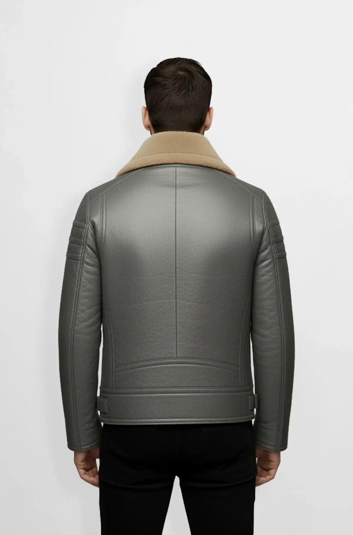 Arctic Grey Shearling Jacket