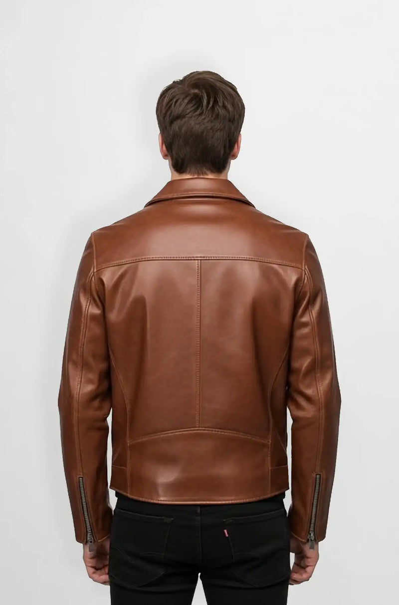 Brown Leather Bomber Jacket Classic Style and Durable Appeal