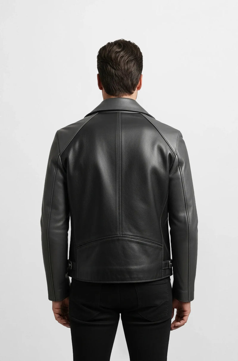 Charcoal Apex Biker Jacket