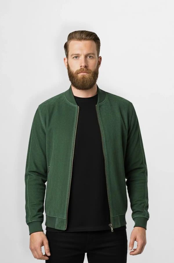 Classic Green Suede Jacket