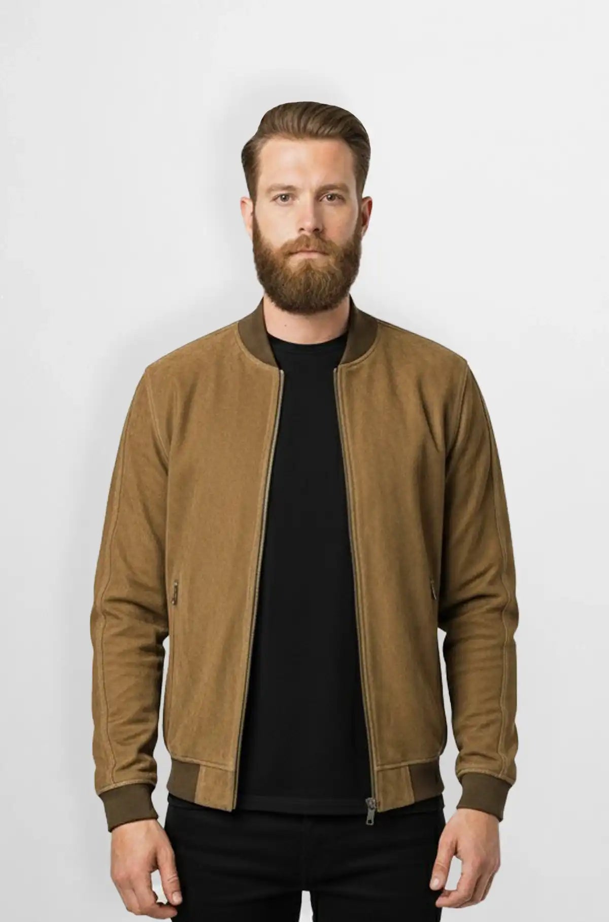 Classic Tan Suede Jacket