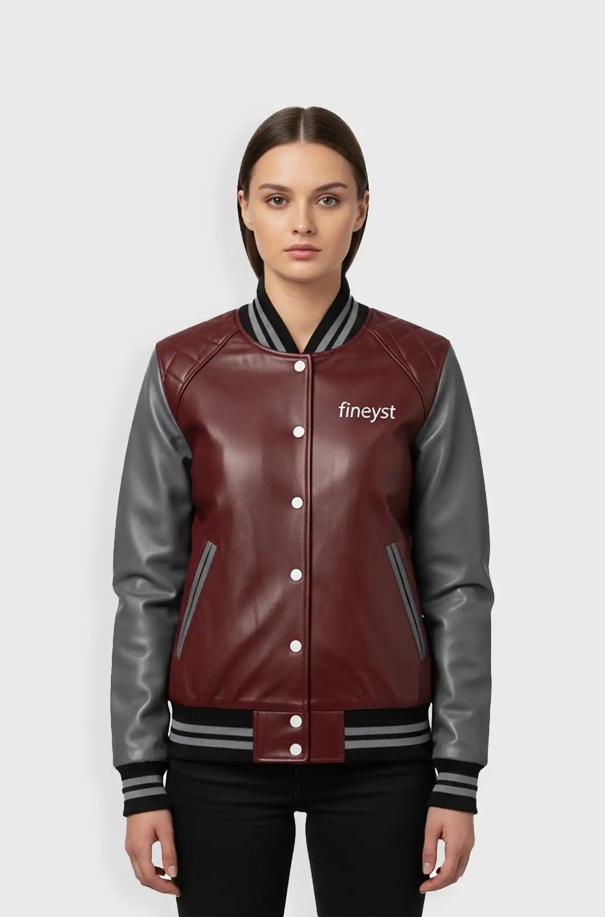 Crimson Edge Varsity Jacket