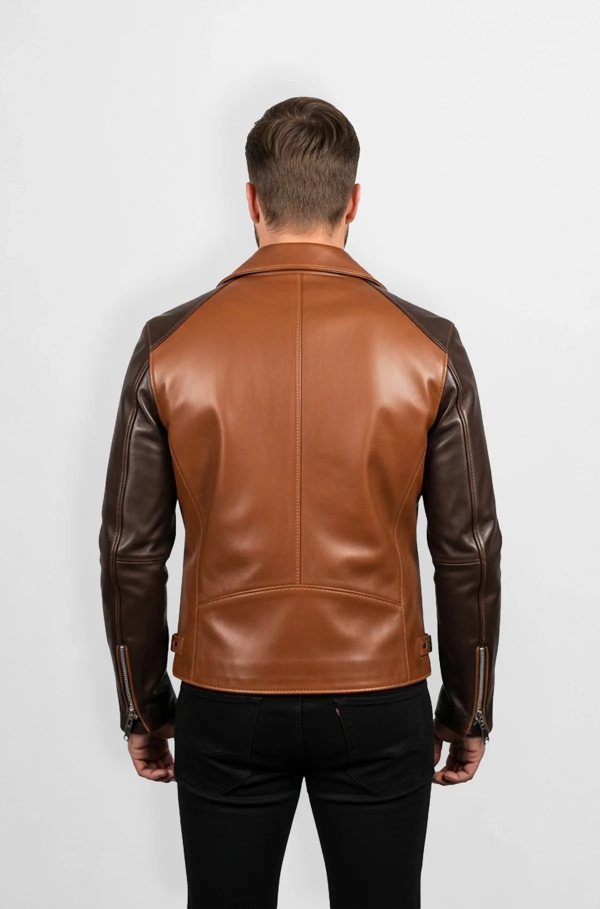 DualForge Biker Jacket back view