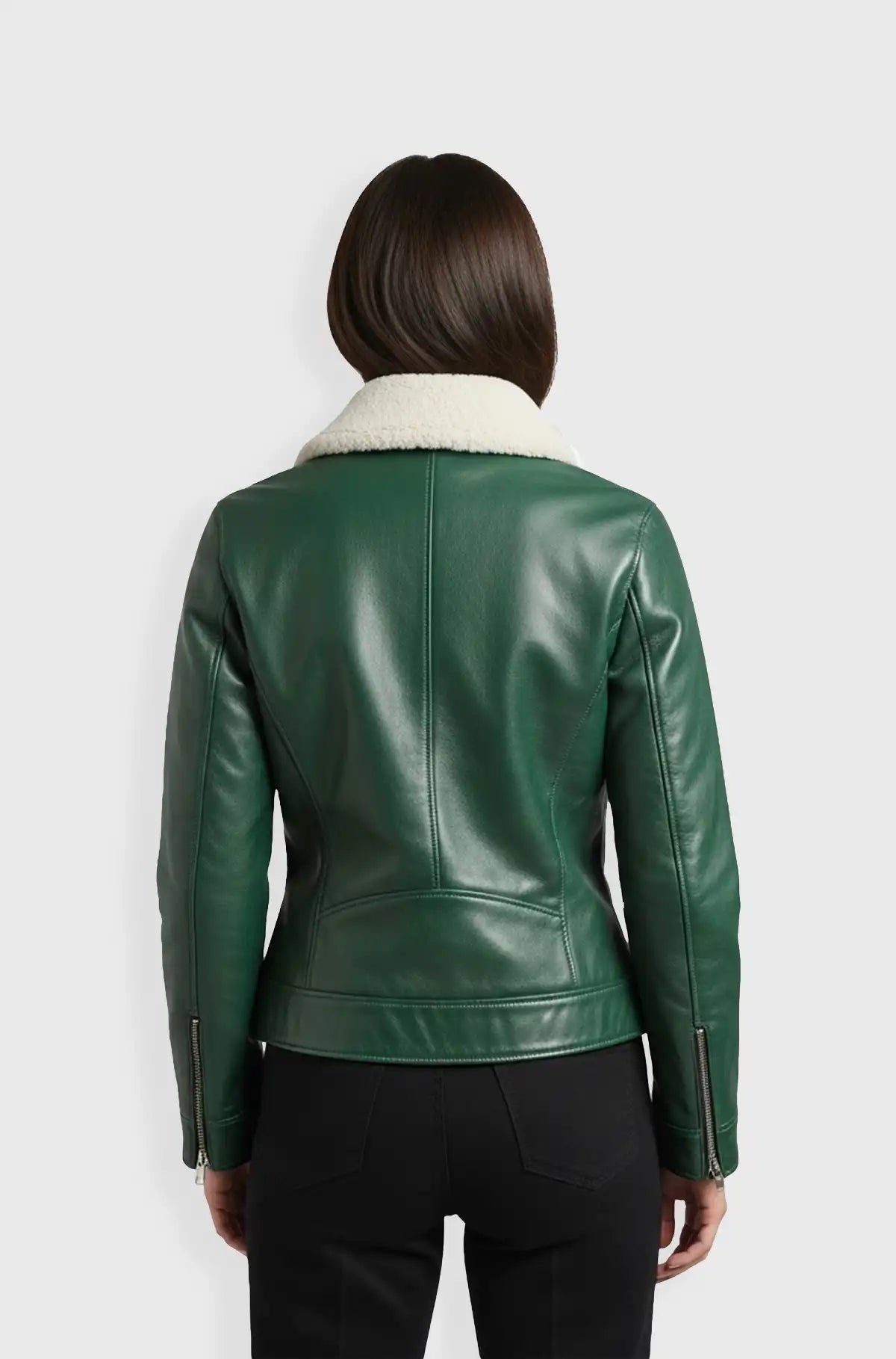 Emerald Aviator Luxe Jacket