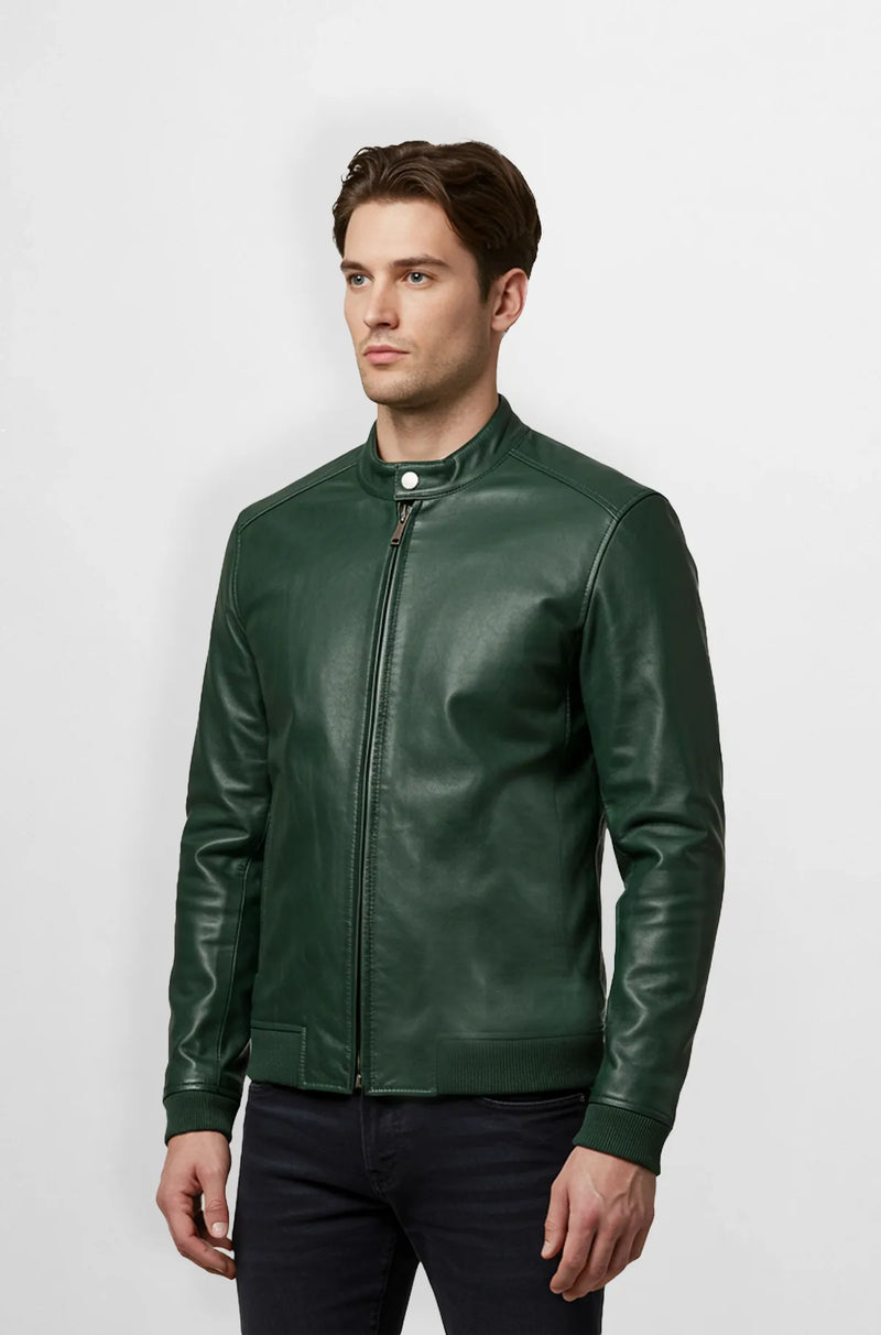 Forest Edge Classic Leather Jacket