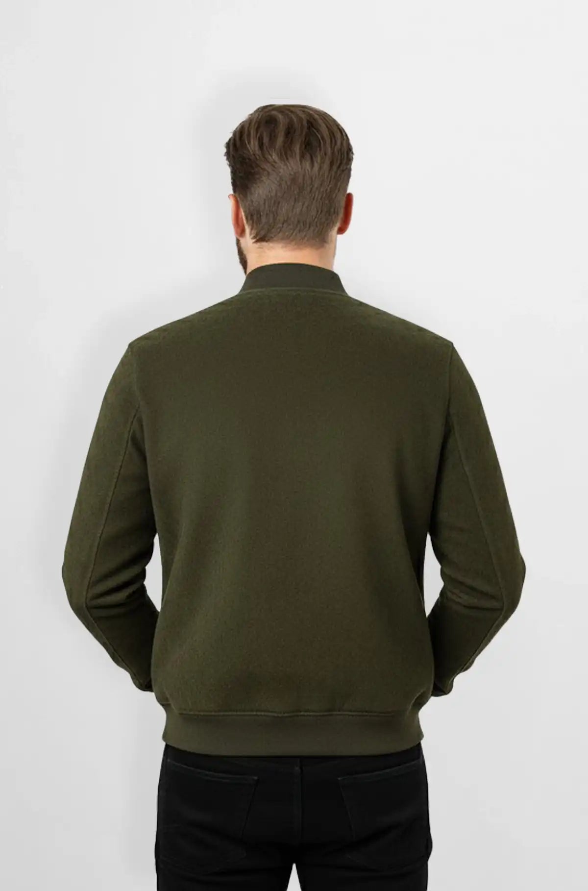Forest Luxe Crocodile Trim Bomber Jacket