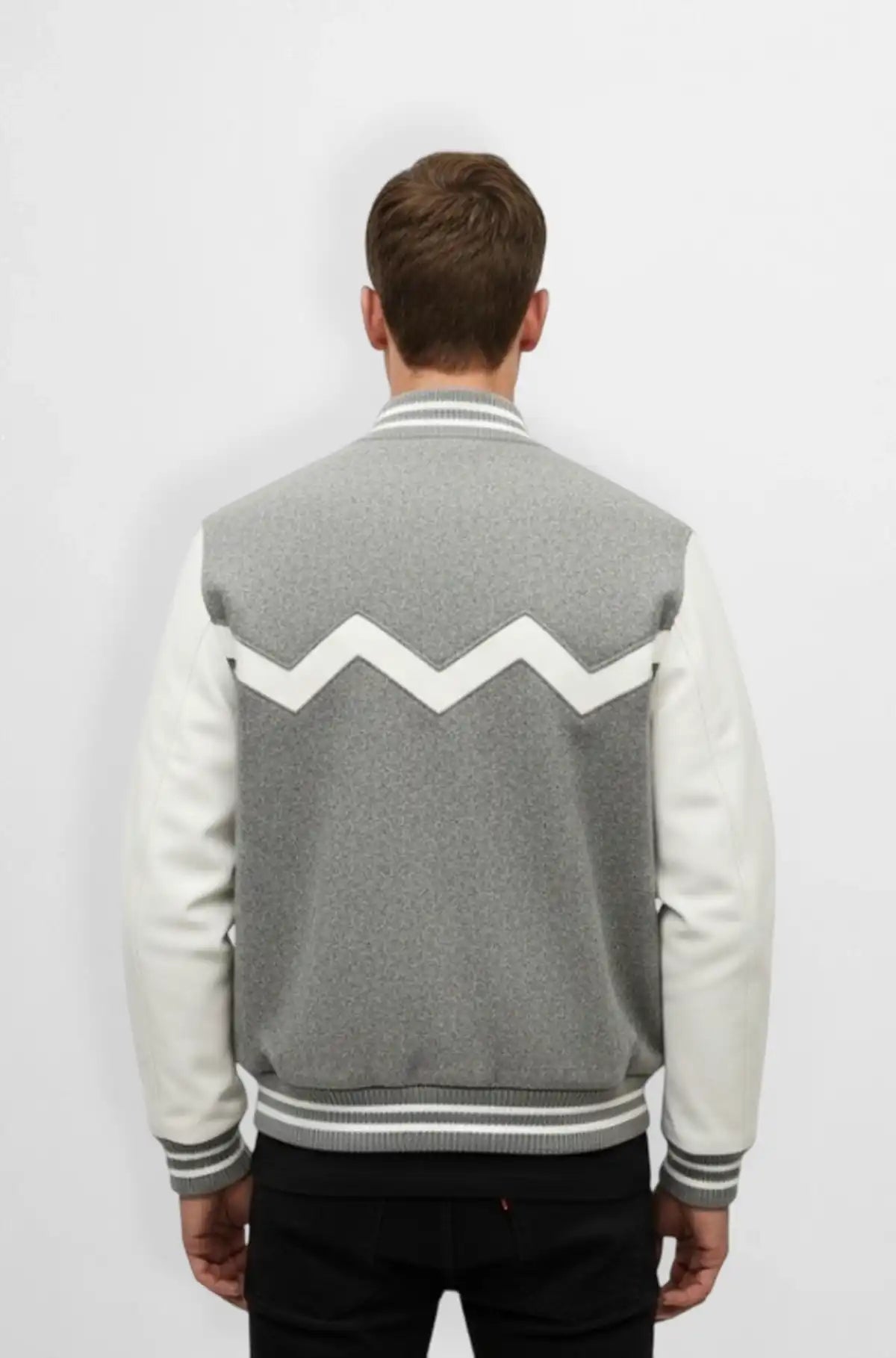 Glacier Edge Varsity Leather Jacket