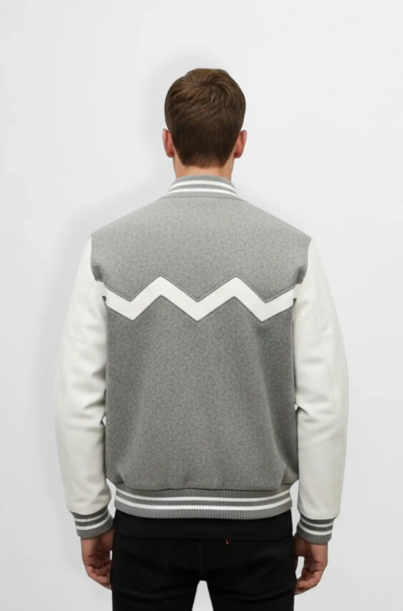 Glacier Edge Varsity Leather Jacket