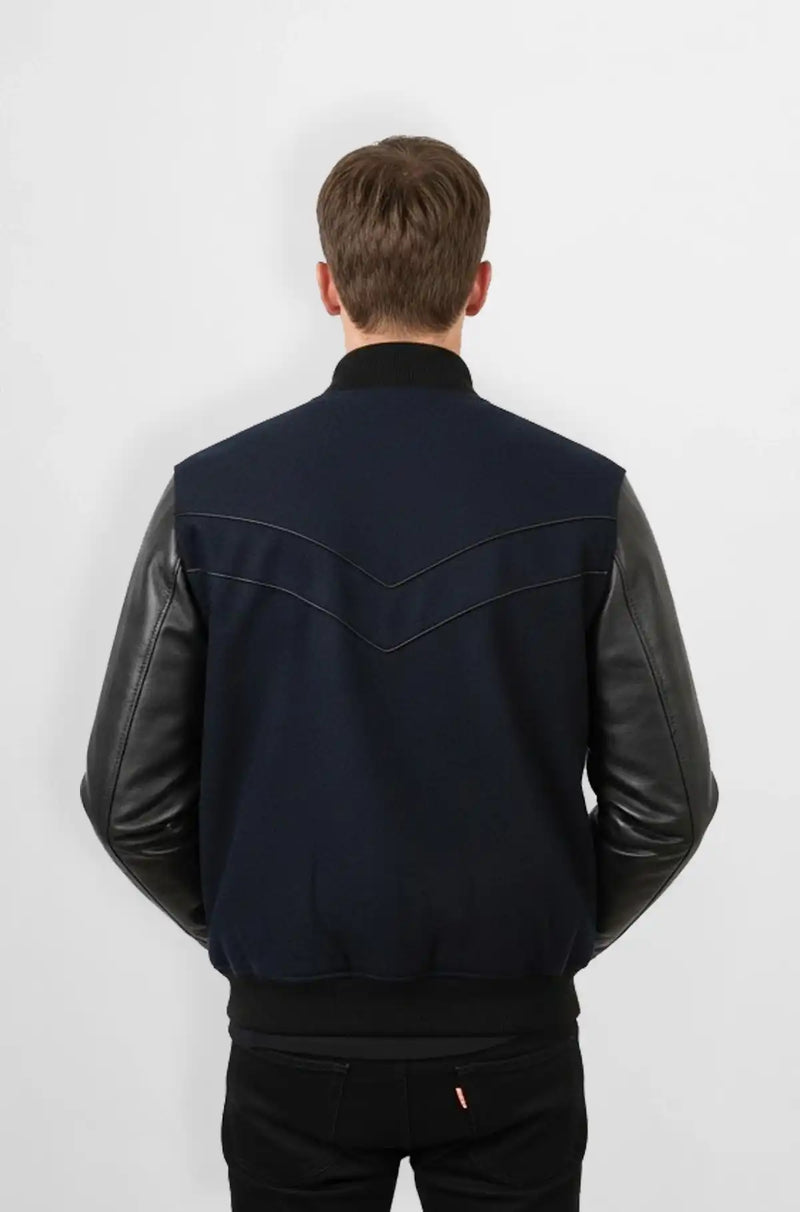 Midnight Bolt Varsity Jacket