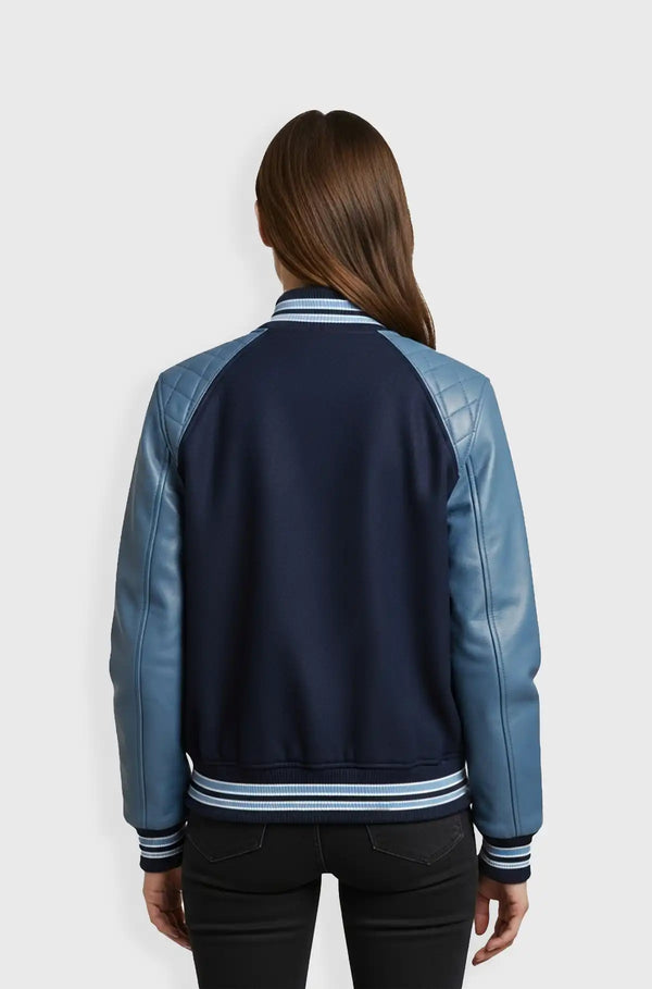 Midnight Mist Varsity Jacket back view