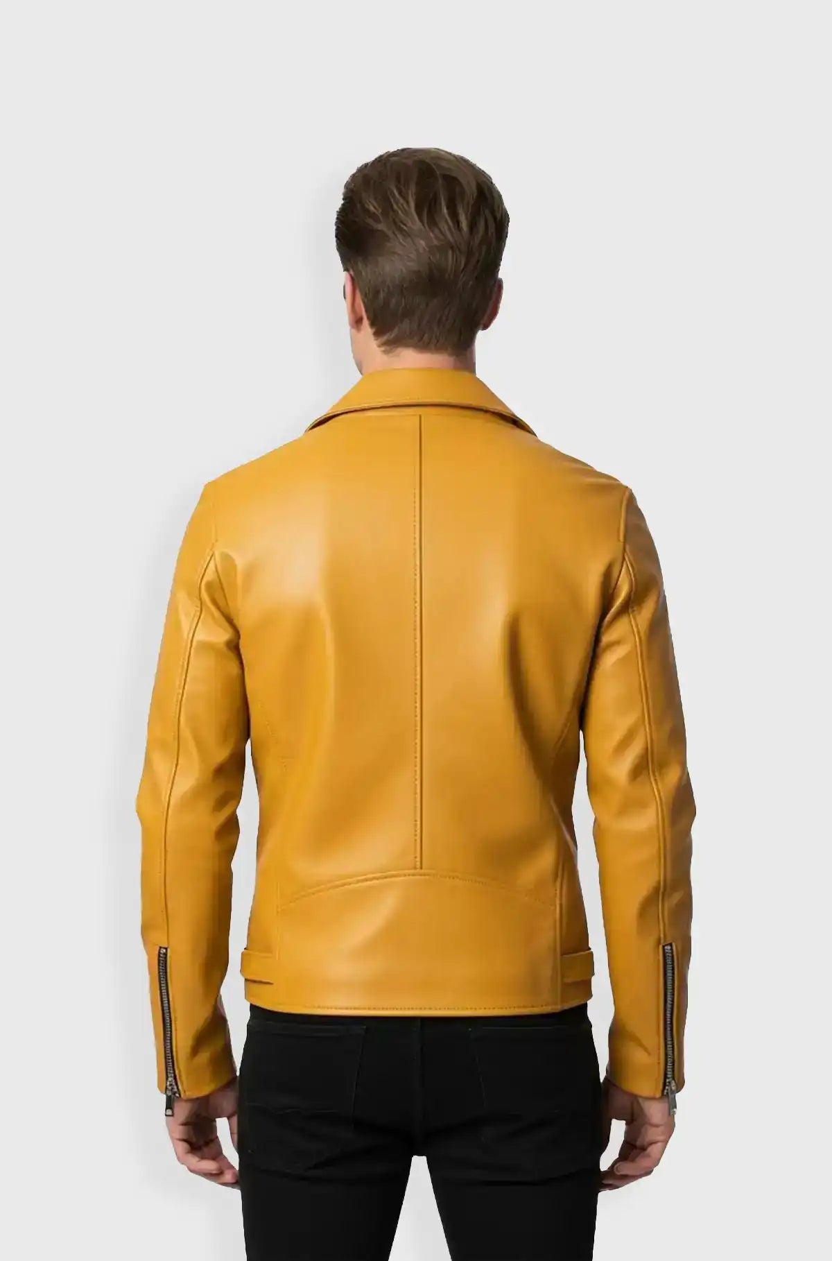 Mustard Edge Classic Biker Jacket