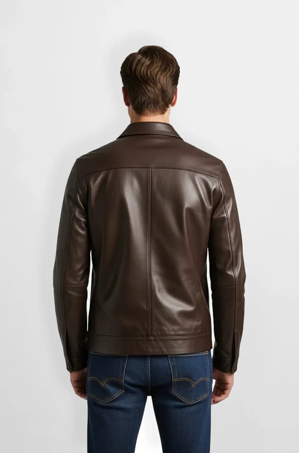 Penny Brown Leather Jacket