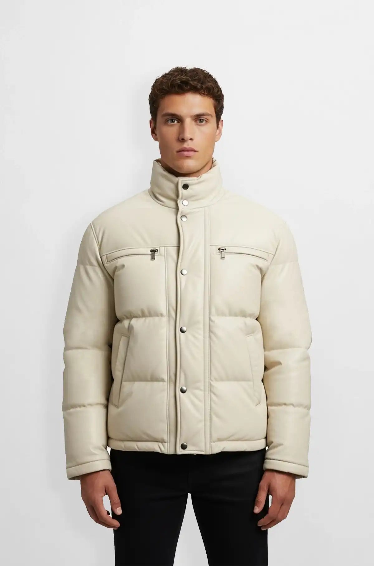 Premium White Puffer Jacket