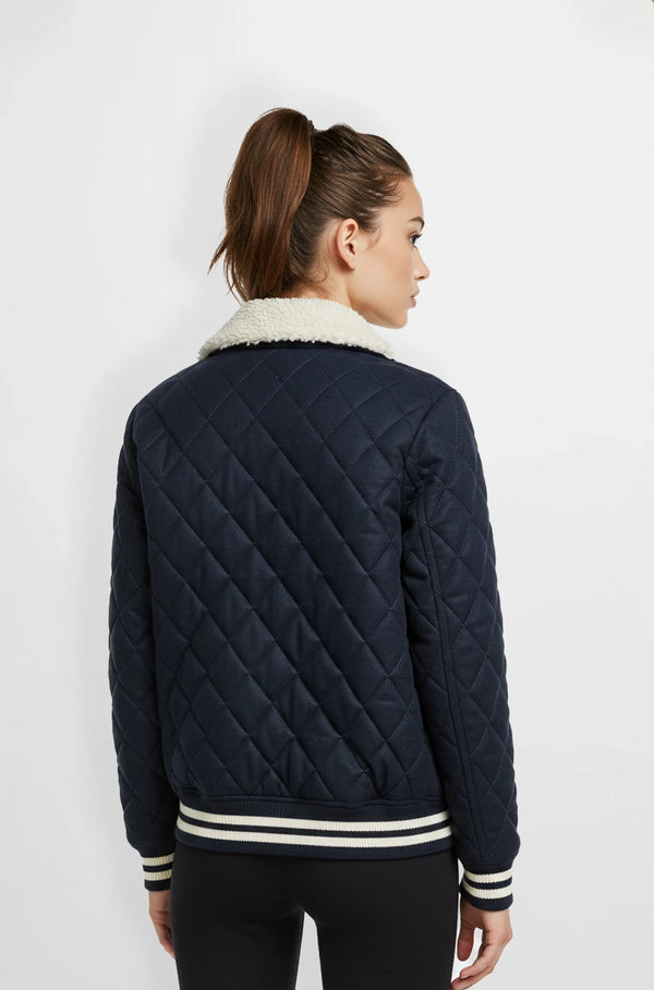 Quilted Bomber Jacket for Women