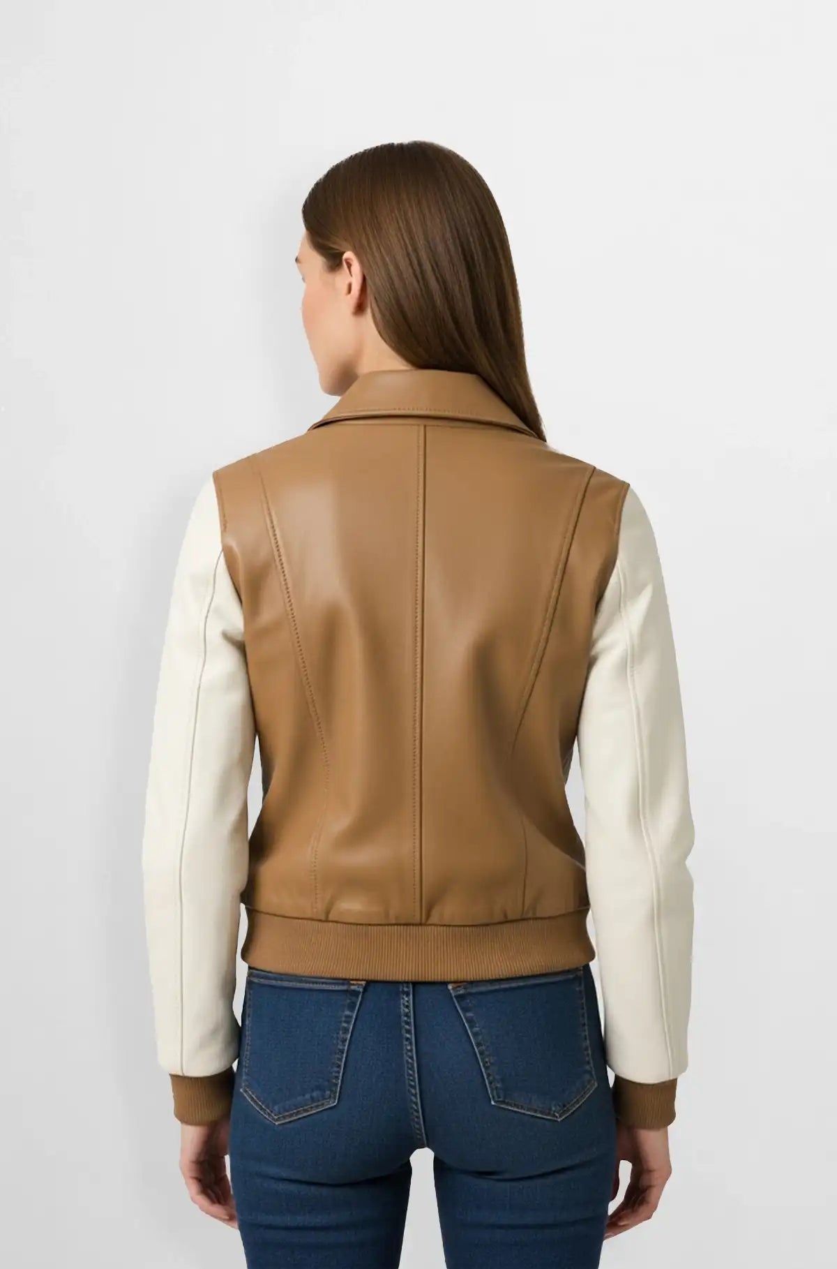 Urban Drift Camel & Cream Bomber Jacket