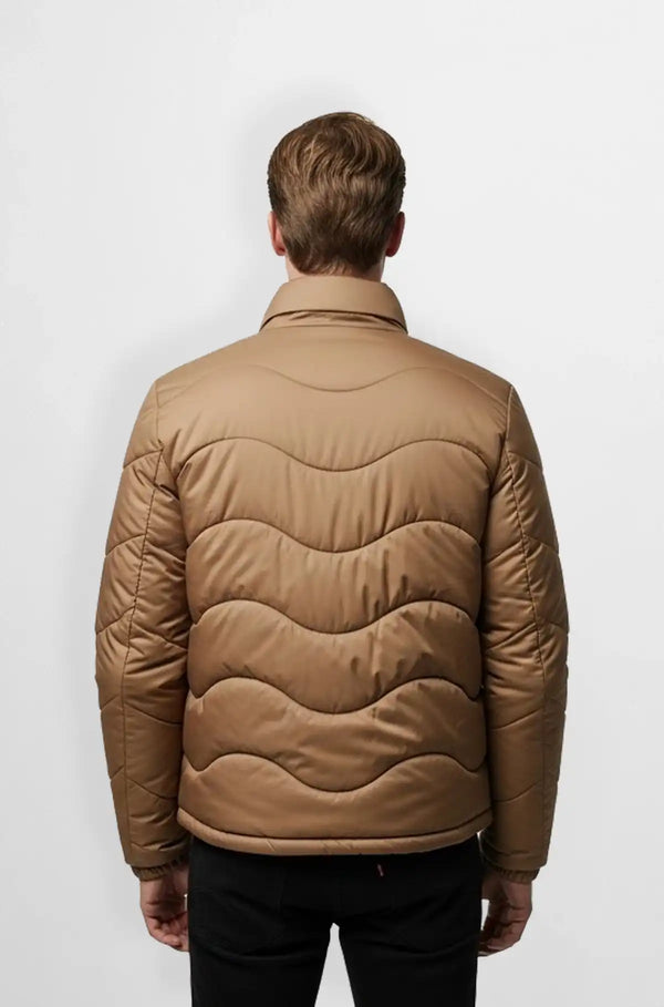 Vintage Shield Quilted Leather Jacket
