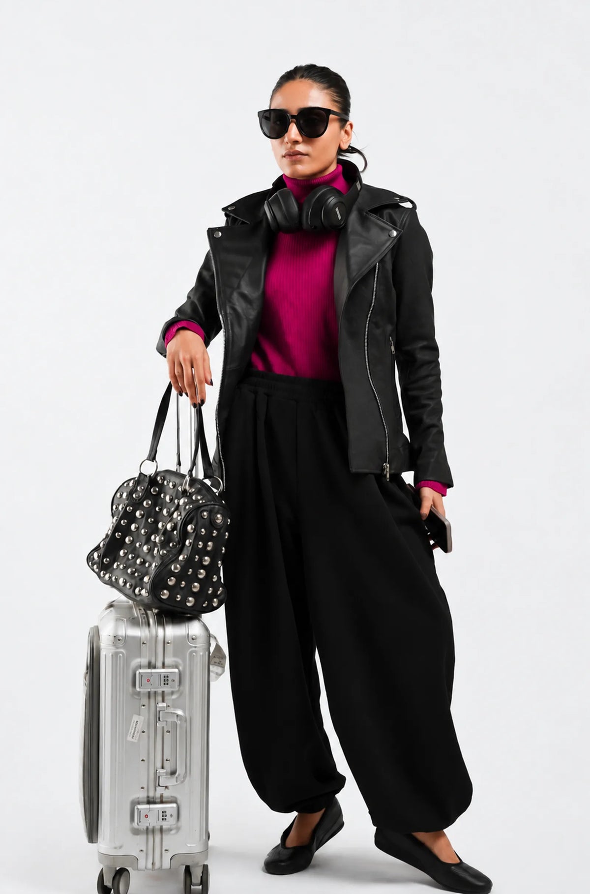 Black Leather Biker Jacket