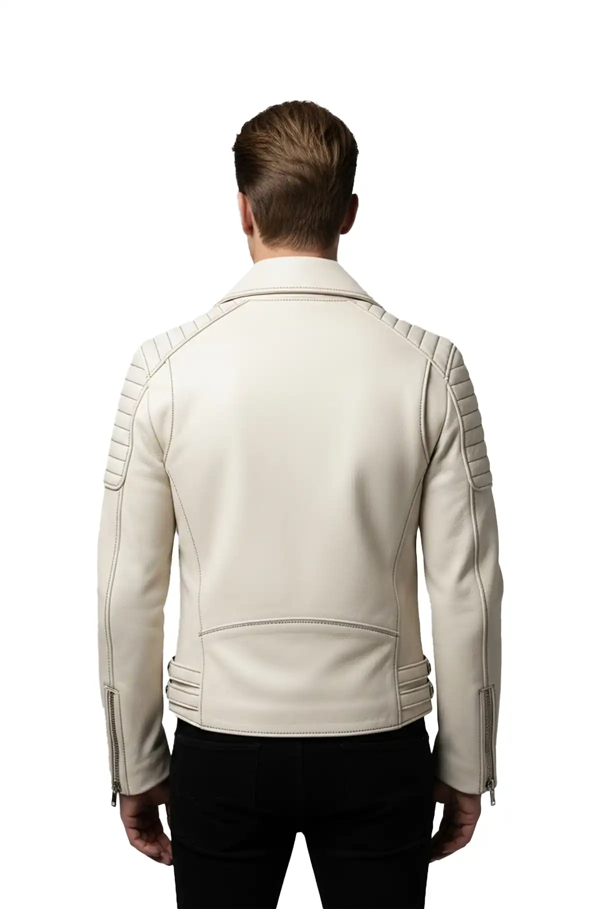 Arctic Blaze Rider Leather Jacket
