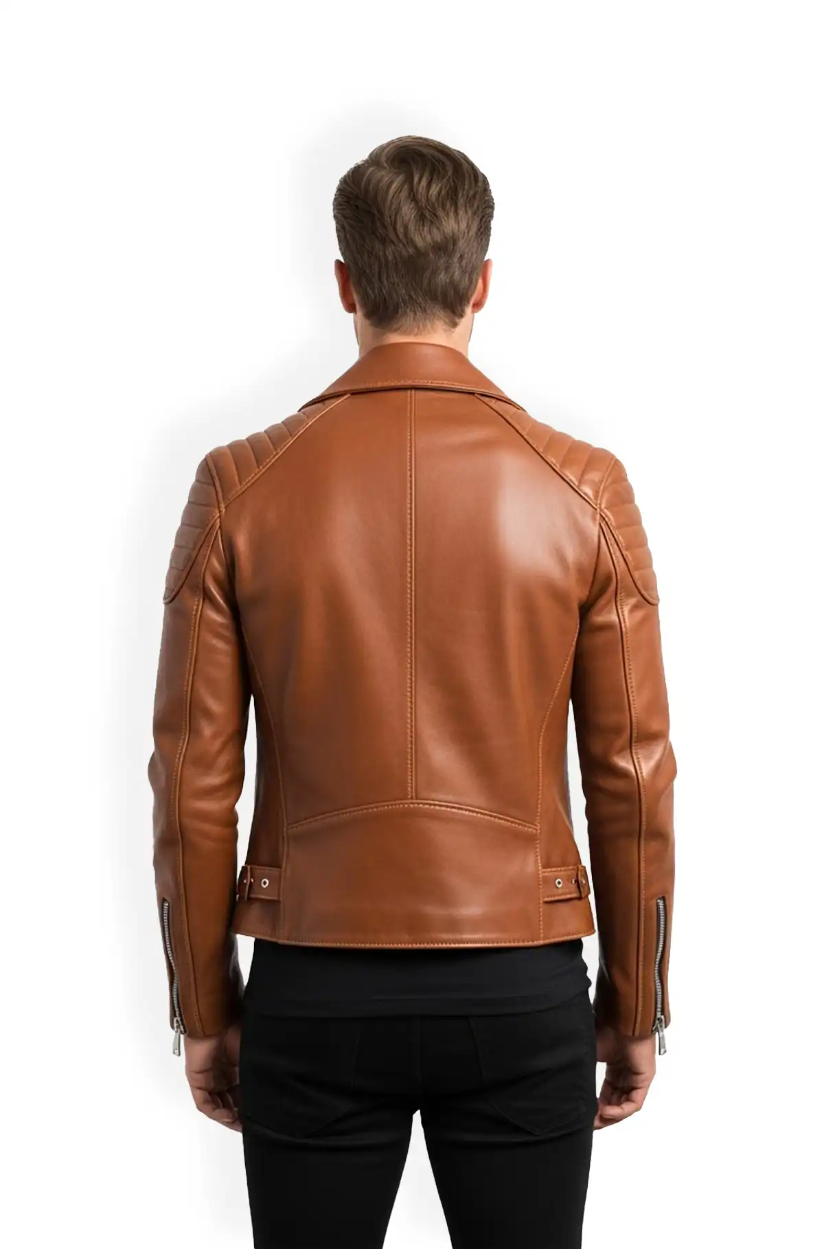 Brown Warrior Biker Leather Jacket