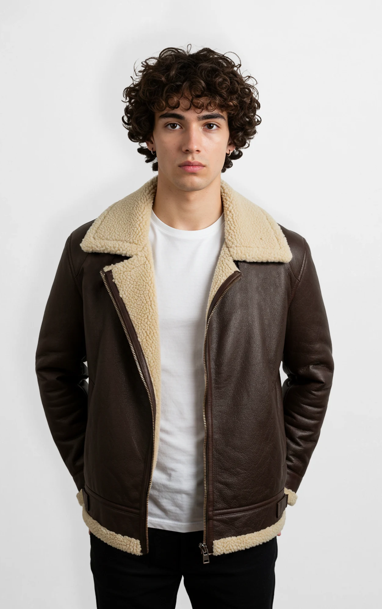 Classic Shearling Aviator Jacket