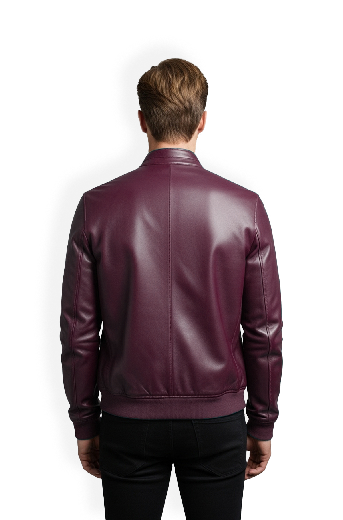 Crimson Edge Mens Bomber Jacket