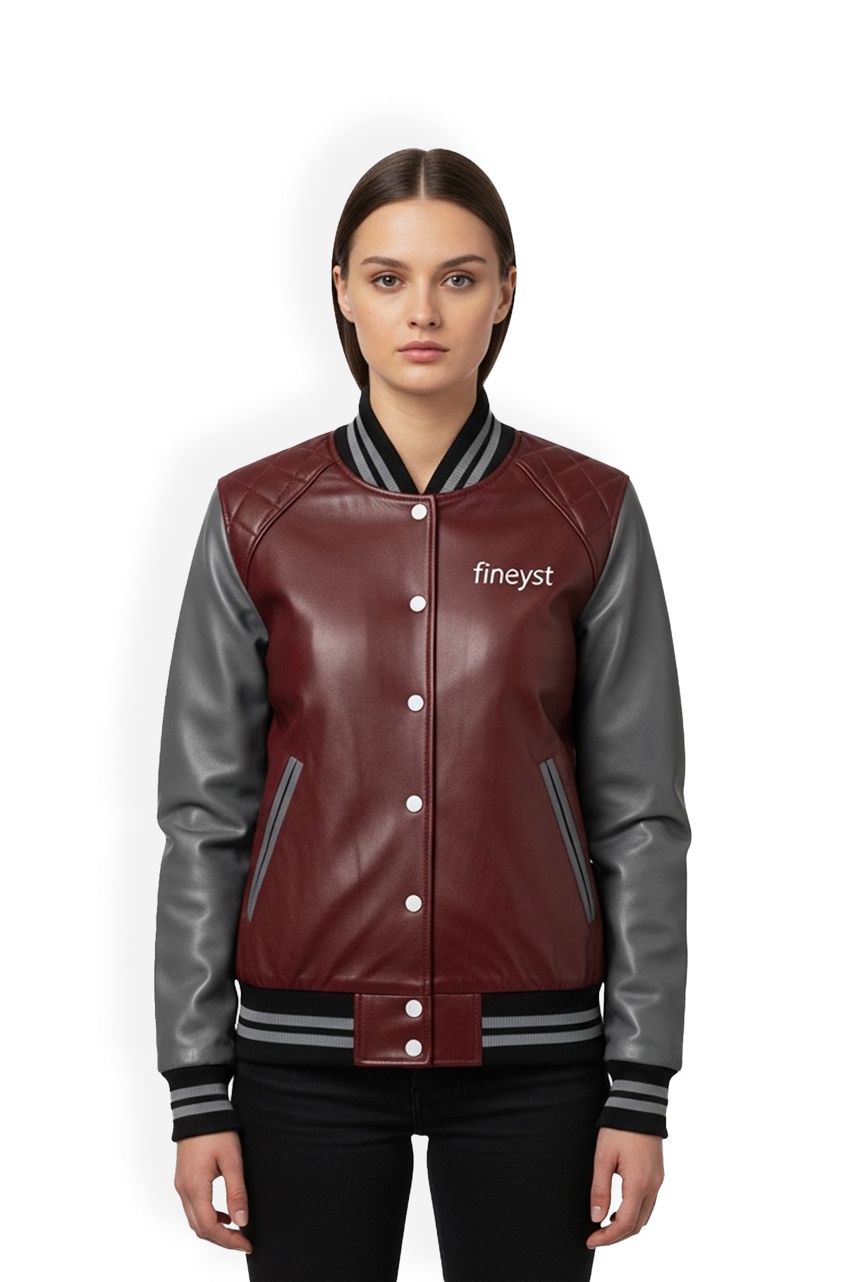 Crimson Edge Varsity Jacket