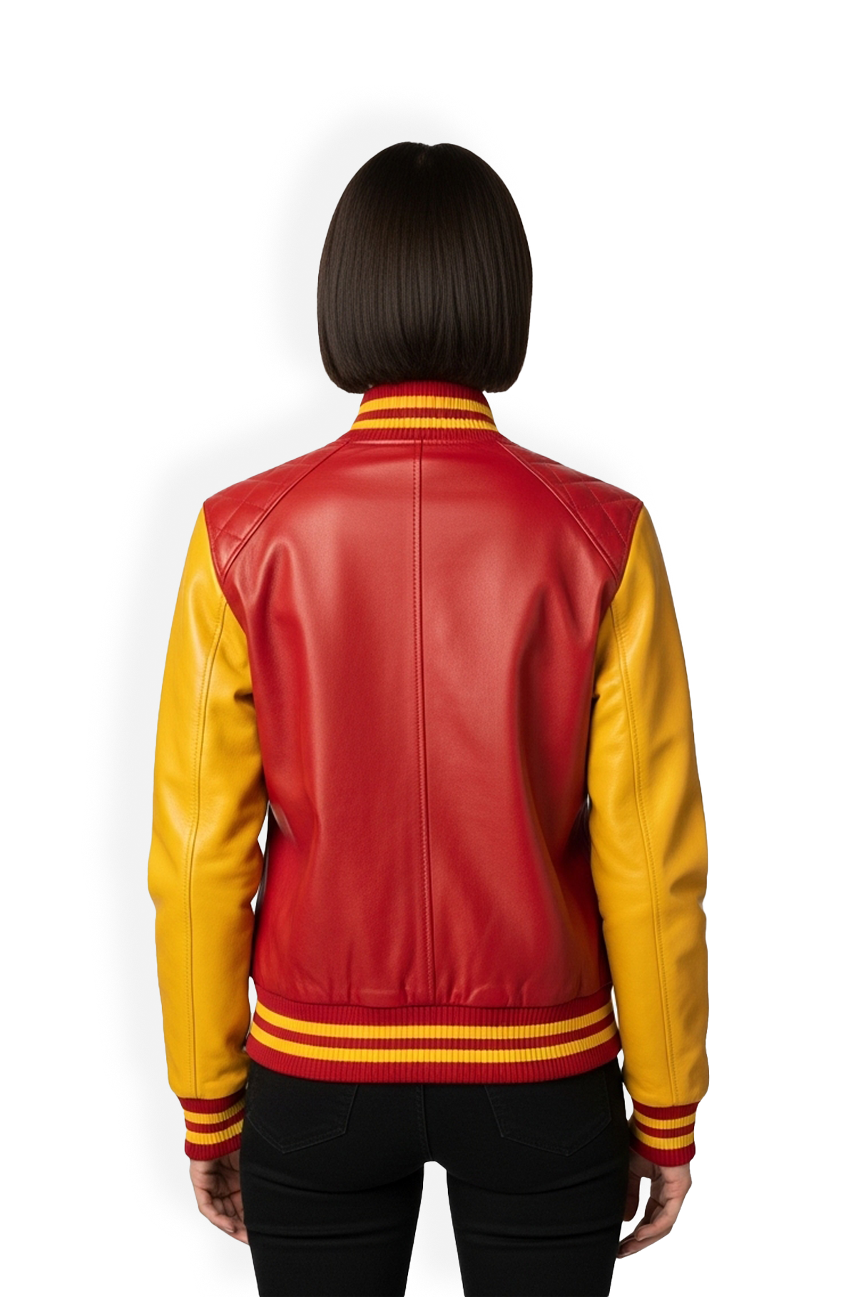 FlameFlash Varsity Leather Jacket