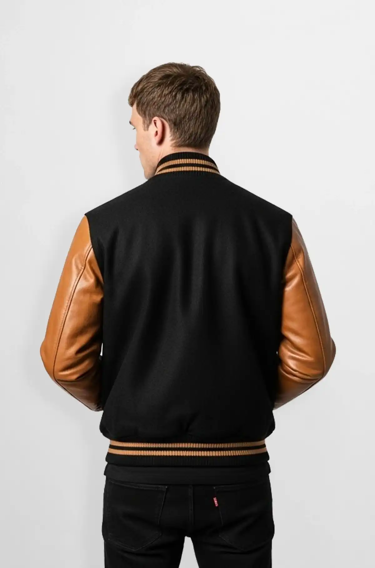 Heritage Diamond Varsity Leather Jacket