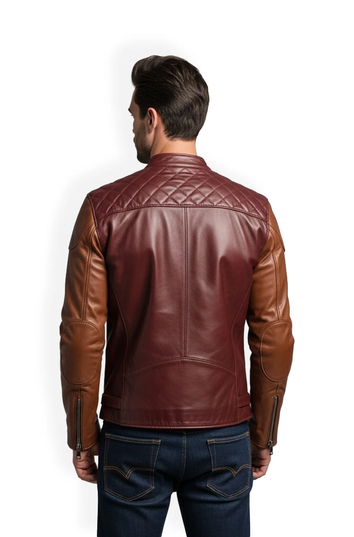 Mens Premium Quilted Leather Jacket