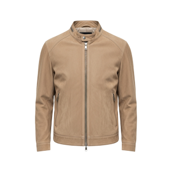 Mens Beige Suede Jackets