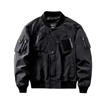 Mens Black Bomber Jackets