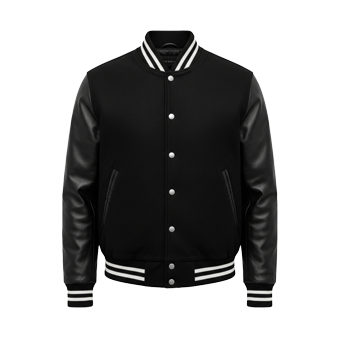 Mens Black Varsity Jackets