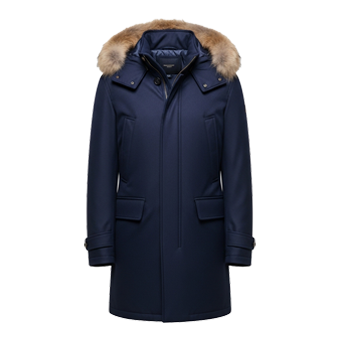 Mens Blue Winter Coats