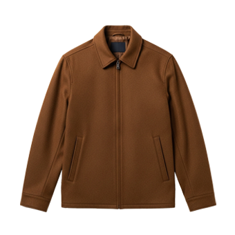 Mens Brown Wool Jackets