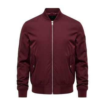 Mens Burgundy Bomber Jackets