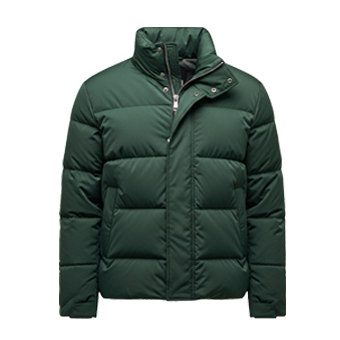 Mens Green Puffer Jackets
