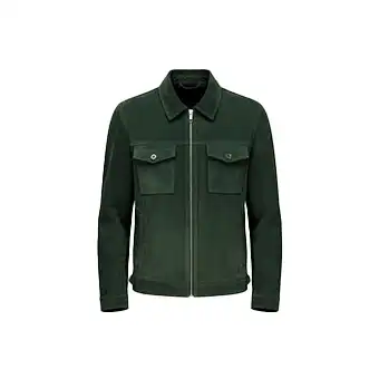 Mens Green Suede Jackets