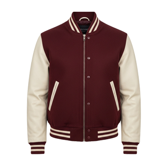 Mens Maroon Varsity Jackets