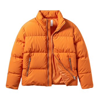 Mens Orange Puffer Jackets